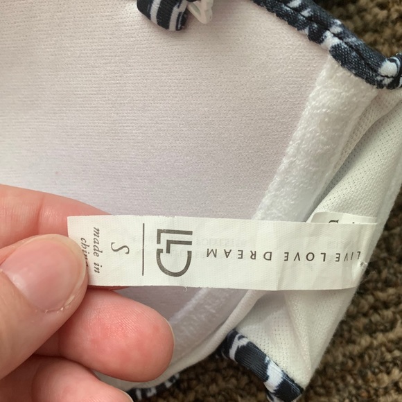 Live Love Dream Bandeau Bikini Top. - Picture 3 of 3